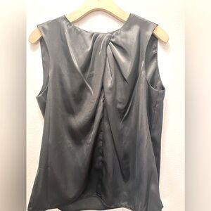 Black Satin Calvin Klein Blouse